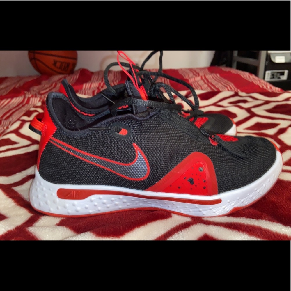 Pg 3 red and black basketball sneakers